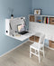 Wandbureau zwevend hangend - bureau wandmontage - inklapbaar - ruimtebesparend