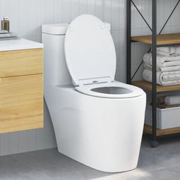vidaXL - Snelle - Bevestiging - Toiletzitting - met - Soft - Close - Duroplast - Wit