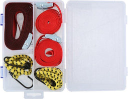 Dunlop Set Spanbanden en Snelbinders - 5-Delig in Koffer - Verschillende Lengtes