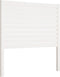 vidaXL - Hoofdbord - 96x4x100 - cm - massief - grenenhout - wit