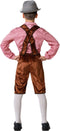Tiroler Kostuum Kind Bruin/Rood - 3-4 jaar / 98-115cm