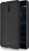Azuri Nokia 6 - Back Cover - Flexibel met zandtextuur - zwart