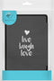imoshion E-reader Hoesje - Geschikt voor Kobo Clara 2E, Tolino Shine 4 - Design Sleepcover Bookcase - Live Laugh Love