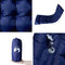 vidaXL - Kampeermatras - met - kussen - zelfopblazend - 1-persoons - marineblauw