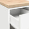 vidaXL - Garagekast - 30x51x85 - cm - massief - grenenhout - wit
