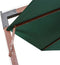 vidaXL - Zweefparasol - 350 - cm - houten - paal - groen