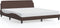 vidaXL - Bedframe - met - hoofdbord - kunstleer - bruin - 180x200 - cm