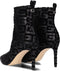 Guess Dafina - Enkellaarzen - Velour opdruk - Zwart - Maat 37