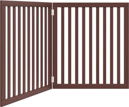 vidaXL - Hondenhek - inklapbaar - 2 - panelen - 160 - cm - populierenhout - bruin