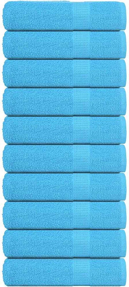 vidaXL - Douchehanddoeken - 10 - st - 70x140 - cm - 360 - g/m² - 100% - katoen - turquoise