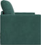 vidaXL - Vloersofa - Bed - 2-in-1 - Donkergroen - 74x77x81 - cm - Velvet