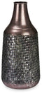 Vaas Zilverkleurig Metaal 21 x 44 x 21 cm (4 Stuks) Met reliëf