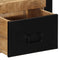 vidaXL - Nachtkastje - 40x35x25 - cm - massief - ruw - mangohout