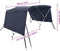 vidaXL - Biminitop - 3 - bogen - met - zijwanden - 183x(137-152)x137 - cm