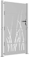 vidaXL - Poort - 105x205 - cm - grasontwerp - cortenstaal