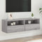 vidaXL - Tv-wandmeubel - 100x30x30 - cm - bewerkt - hout - grijs - sonoma