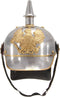 Pickelhaube Germaans replica LARP staal zilverkleurig