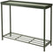 Pro Garden Plantenrek/plantentafel - groen - metaal - 75 x 23 x 60 cm - binnen en buiten - hoge tafel