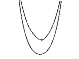Silventi 980600528 Heli Twist collier - 2 mm - 60 cm - zwart