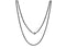 Silventi 980600528 Heli Twist collier - 2 mm - 60 cm - zwart