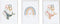 Bladen Crochetts 30 x 42 x 1 cm Regenboog Walvis 3 Onderdelen