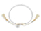 Scmyk BG-264 - Armband - Zilver plated met creme gevlochten sluiting en flosjes