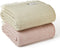 Tweedmill - Plaid - Waffle - Roze - Dusky Pink - 100% nieuw Wol - 140 x 240 cm