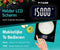 FITAGE Keukenweegschaal - Digitaal - Tot 15 kg - LCD-scherm - Zwart