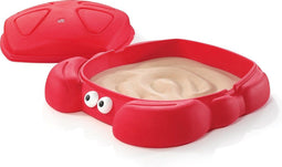 Step2 Crabbie Zandbak - Met Deksel en Bankjes - Zandbak krab van plastic / kunststof met schelp deksel - Twee voorgevormde zitbankjes