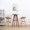 vidaXL - Barstoelen - 2 - st - stof - taupe