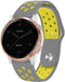 imoshion Siliconen sport bandje - Universeel 18 mm aansluiting - Grijs / Geel