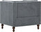 vidaXL Fauteuil stof grijs