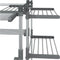 vidaXL - Wasrek - 107x107x120 - cm - aluminium