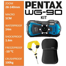 Pentax WG-90 Kit Compactcamera Blauw - Tweede (buitenkans)