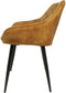 HSM Collection Eetkamerstoel Liverpool Velours/Metaal Goud Set van 2