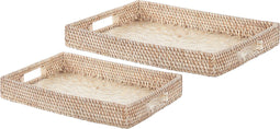 Beliani NDEBELE - Dienblad - Natuurlijk - Rotan