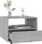 vidaXL - Salontafel - 55x55x40 - cm - bewerkt - hout - grijs - sonoma - eikenkleurig