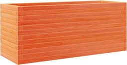 vidaXL - Plantenbak - 110x40x46 - cm - massief - grenenhout - wasbruin