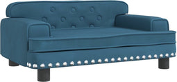 vidaXL - Hondenmand - 70x45x30 - cm - fluweel - blauw