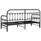 vidaXL - Zwart - Dagbedframe - met - Bedlade, - 75x190 - cm, - Staal