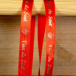 Satijn Sintlint Van de Sint - 15 mm - 25 meter