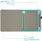 imoshion E-reader Hoesje - Geschikt voor Kobo Sage - Vegan Leather Bookcase - Lichtblauw