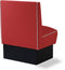 Bel Air Dinerbank Single Booth HW-70 Rood