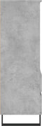 vidaXL - Hoge - kast - 40x36x110 - cm - bewerkt - hout - betongrijs