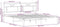 vidaXL - Bedframe - zonder - matras - 183x203 - cm - spaanplaat - gerookt - eiken