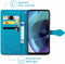 iMoshion Hoesje Geschikt voor Motorola Moto G51 Hoesje Met Pasjeshouder - iMoshion Mandala Bookcase - Turquoise