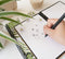 Bambook Tropical uitwisbaar notitieboek - A5 - Pagina's: Blanco & Gelinieerd - Duurzaam, herbruikbaar whiteboard schrift - Met 1 gratis stift