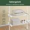 SoBuy FRG34-II-W - Telescoop Kledingrek - Verstelbaar B(147–195) x H(200–295) cm - Wit