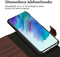 Accezz Samsung Galaxy S21 FE - 2 in 1 Wallet Bookcase - Echt Nappa leer - Bruin