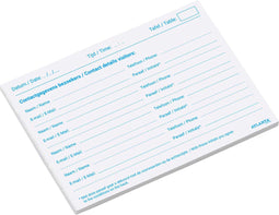 Registratieformulier horeca Atlanta A6 100 vel - 2 stuks